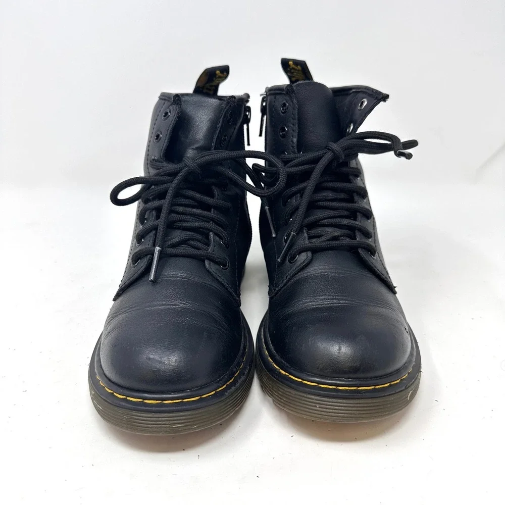 Dr. Martens Junior‎ 1460 Leather Lace Up Boots Black Size US 3 = EU 34